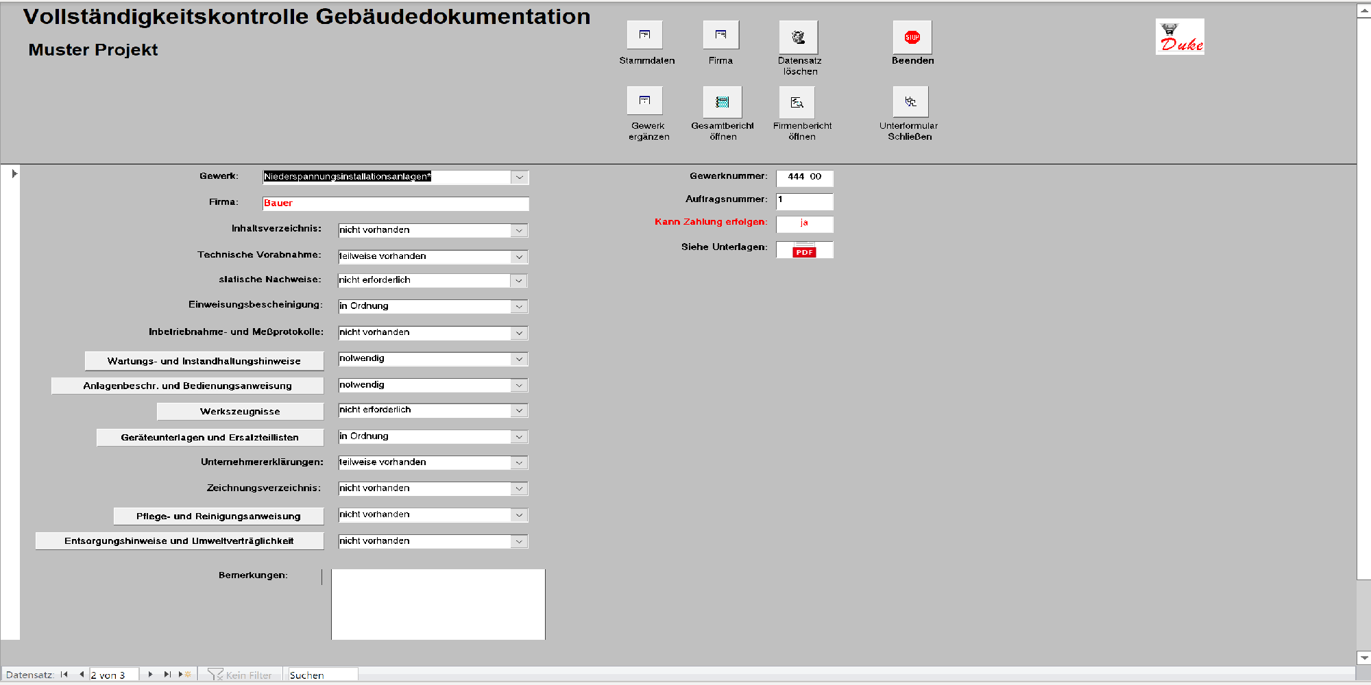 Dokumentation